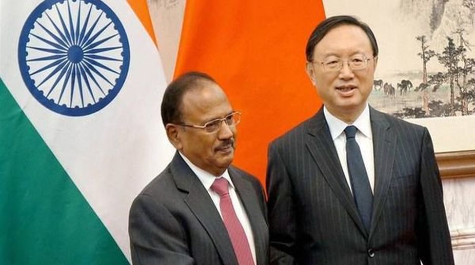 Ajit Doval meets China’s top diplomat ahead of Indian ministers’ visit