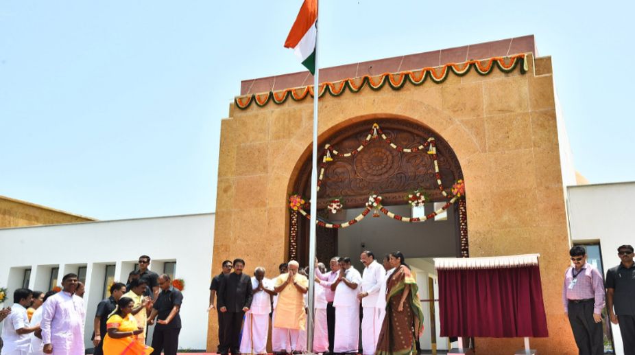 Modi inaugurates Kalam memorial in Rameswaram