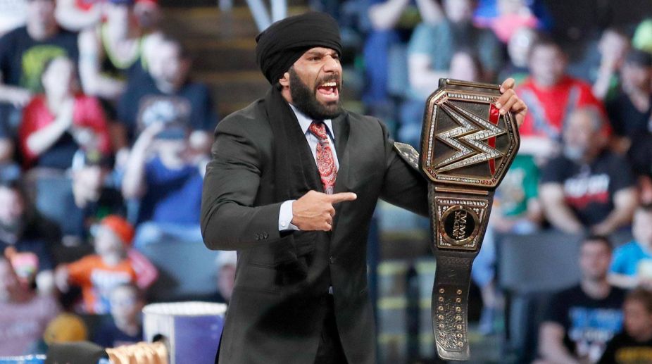 Narendra Kumar designs robe fit for WWE superstar Jinder Mahal
