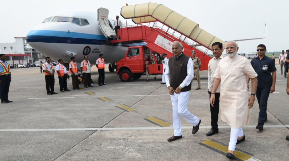 PM visits Assam, announces Rs.2,000 cr to combat floods in NE