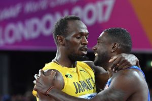 Gatlin dashes Bolt’s farewell 100m title dream