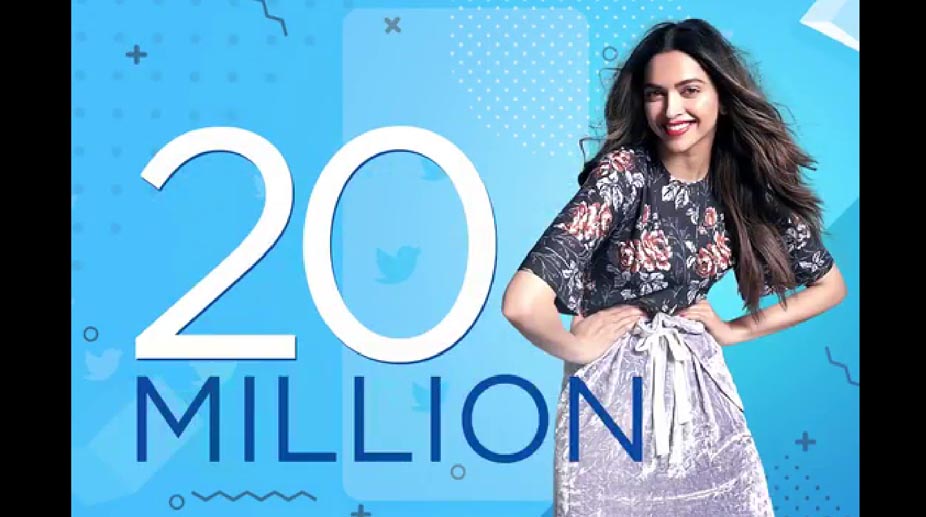 Deepika Padukone clocks 20 million followers on Twitter!