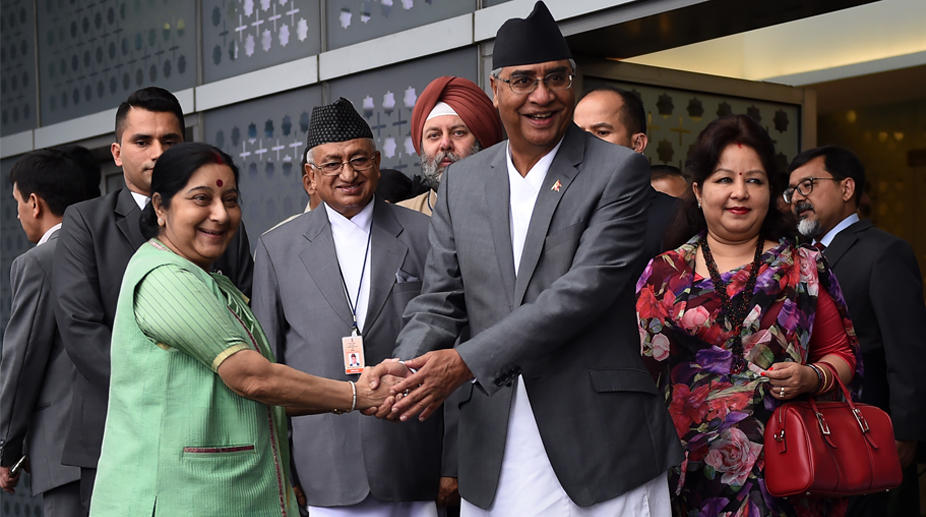 Nepal PM Deuba accorded ceremonial welcome