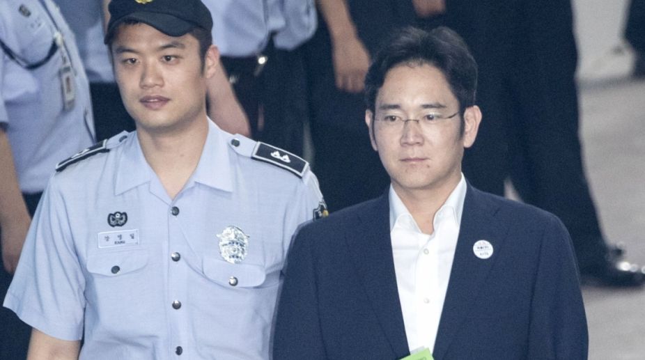 Samsung heir sentenced to five years in prison