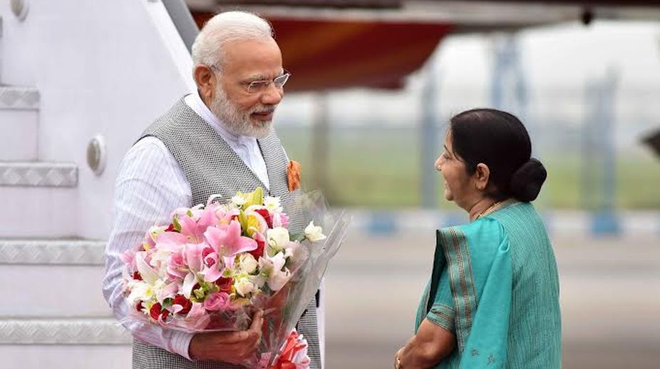 PM Modi prays for Sushma Swaraj’s ‘long life’ on her birthday