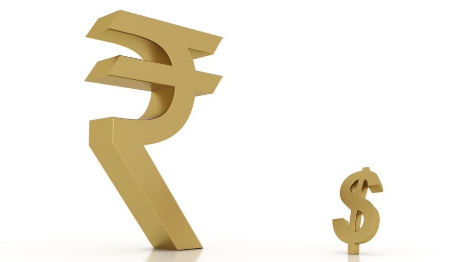 US dollar ends sharply lower against rupee