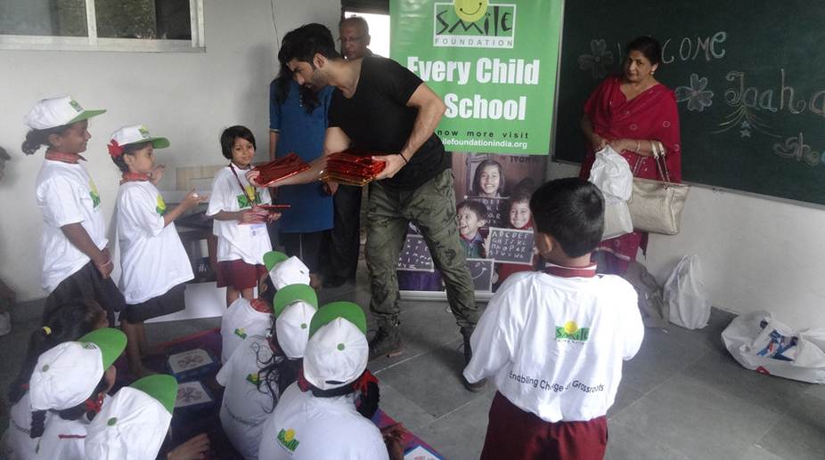Taaha Shah encourages child education