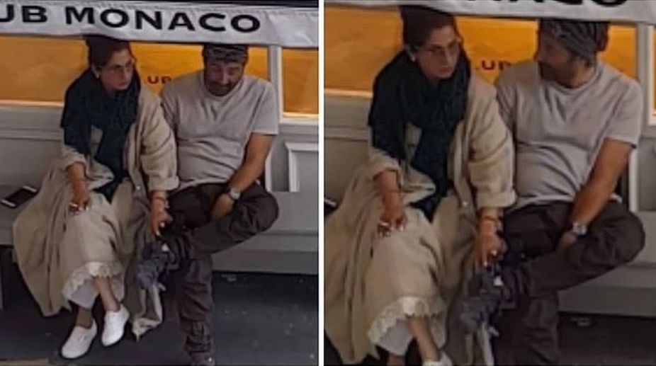 Paparazzi moment: Sunny Deol, Dimple Kapadia hand-in-hand in London