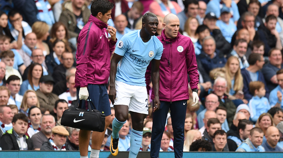 Manchester City’s Benjamin Mendy returns to training after 6-month absence