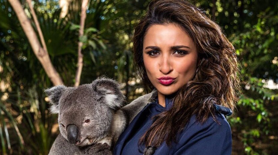 Parineeti cuddles a koala in Australia
