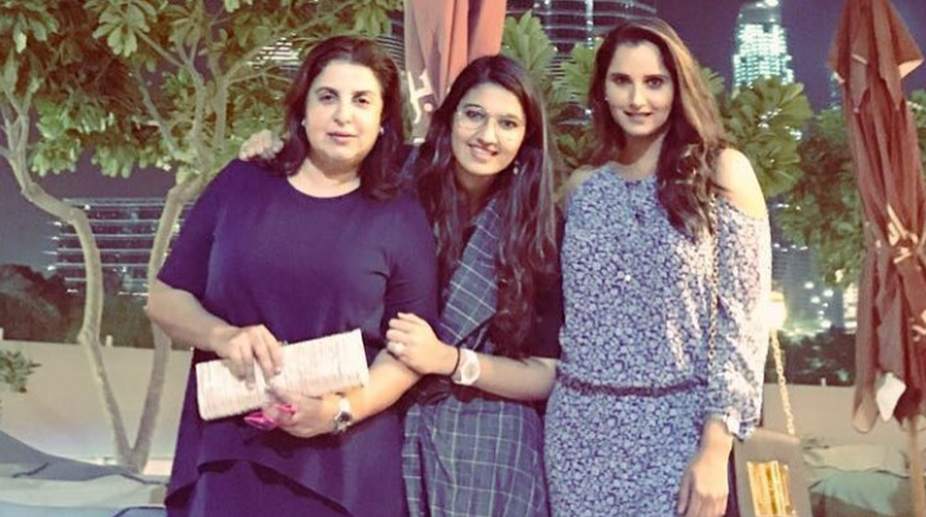 Is it Farah Khan or Dubai for which Sania Mirza’s heart goes on?