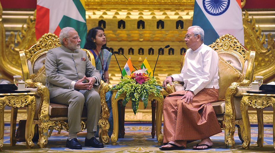 PM Modi arrives in Myanmar