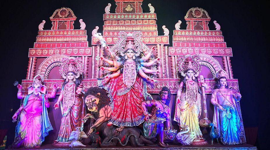 Italian tourists will love artistic creations at Durga puja