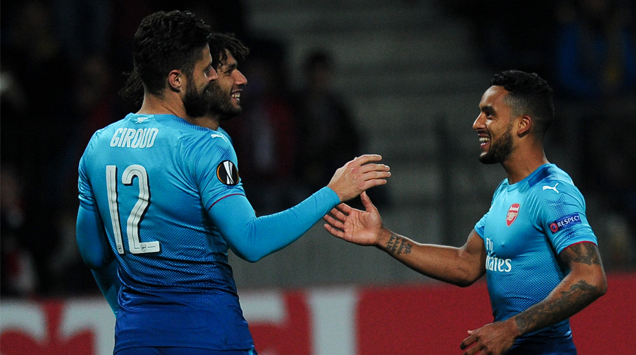 Europa League: Olivier Giroud reaches century, Everton held at home