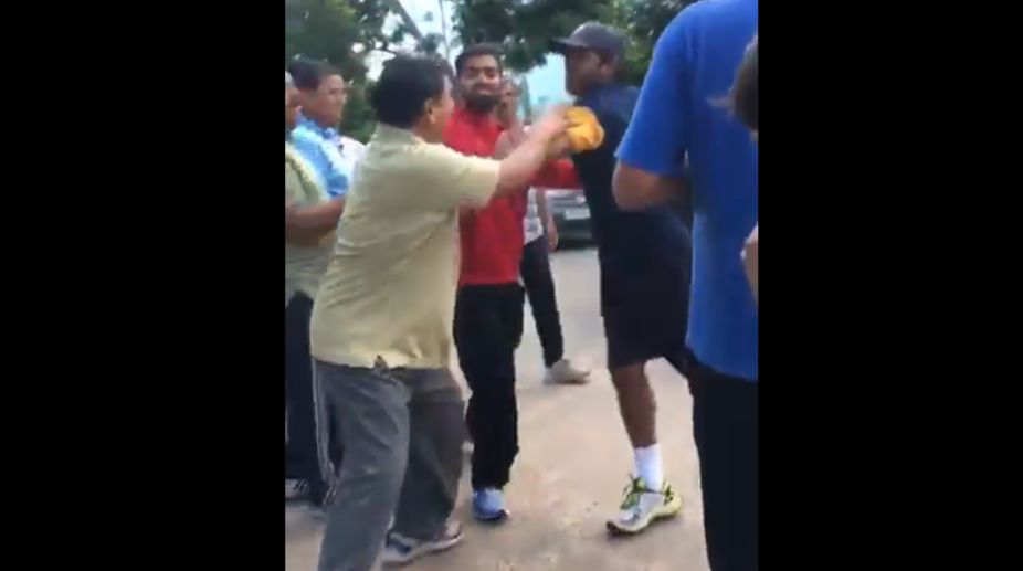 Video: Cricketer Ambati Rayudu gets into ugly duel with senior citizen