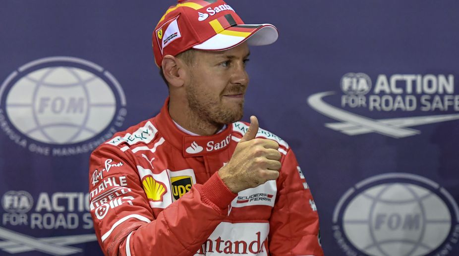 Sebastian Vettel vrooms to fourth pole in Formula 1 Singapore Grand Prix