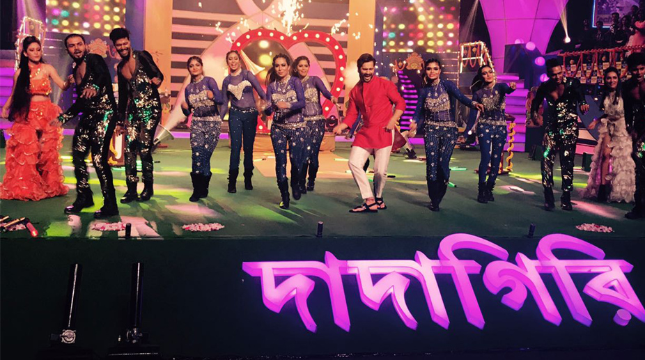 Photos: Varun Dhawan, Sourav Ganguly promotes Judwaa 2 in Kolkata