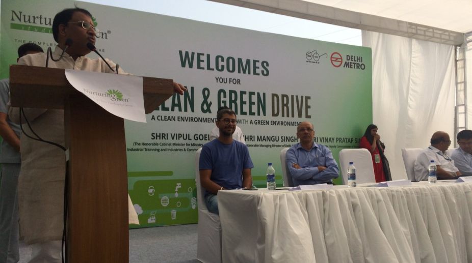 Clean & Green drive launched at Huda City Centre Metro Station