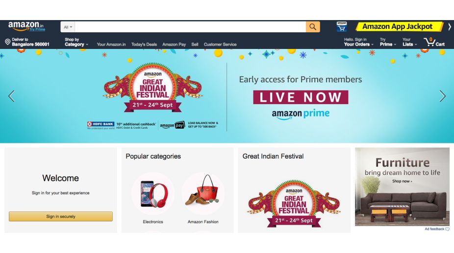 Flipkart, Amazon, Paytm, Jabong and other e-commerce platforms kicks off big festive sales