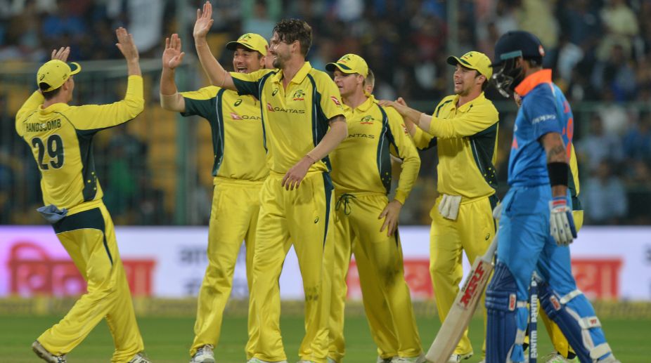 Australia beat India in 4th ODI