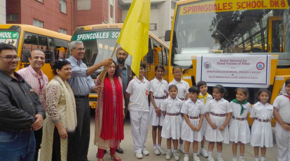 Delhi school extends help to Bihar flood victims