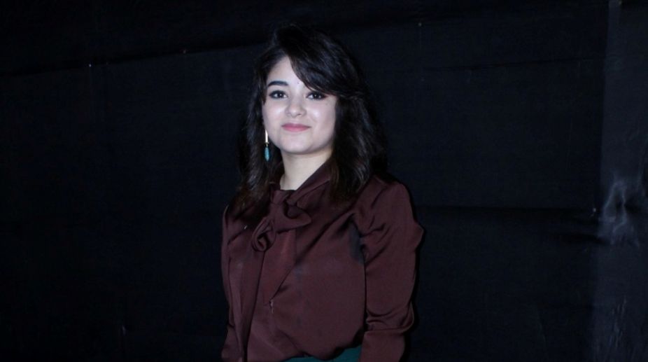 Don’t know if I’ll become full-time actress in future: Zaira Wasim