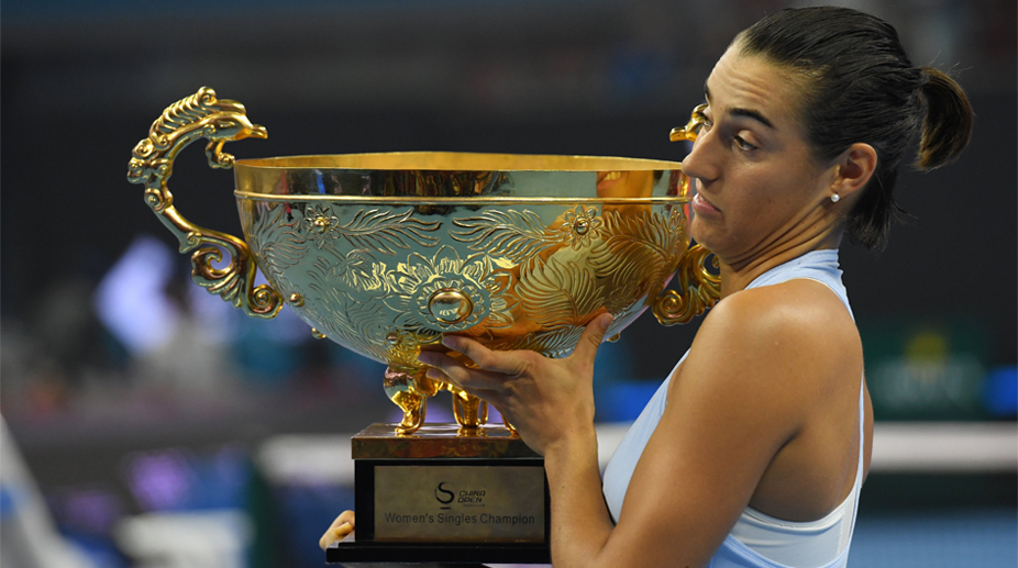 China Open: Caroline Garcia stuns Simona Halep to claim title