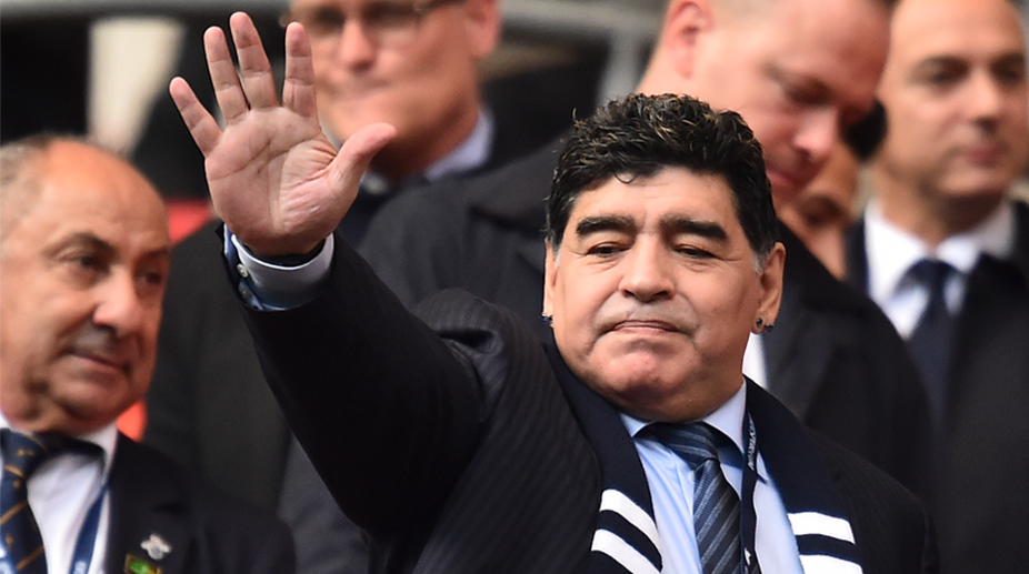 Watch: Diego Maradona gives Harry Kane advice on finishing