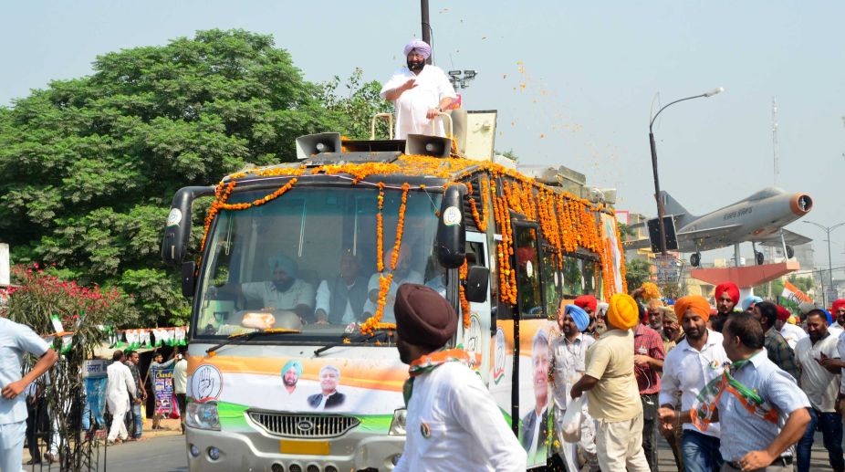 Gurdaspur bypoll: CM holds road show to woo voters