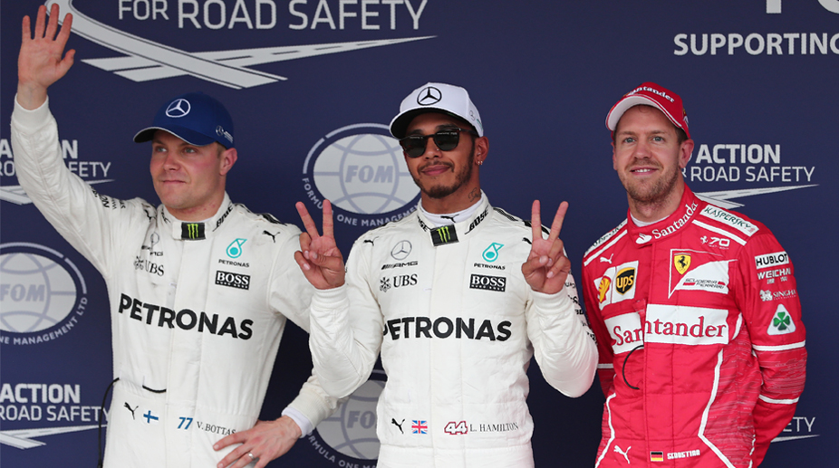 Japanese GP: Lewis Hamilton clinches maiden Suzuka pole