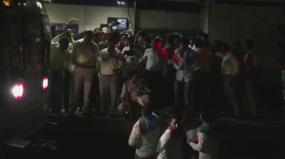 Protest against proposed Metro fare hike; 3 NSUI activists held
