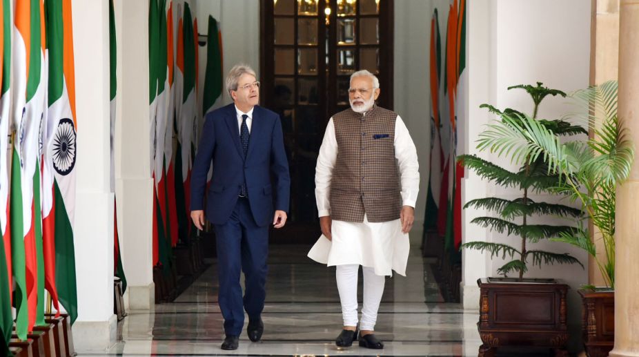 Prime Minister Modi holds talks with Italian PM