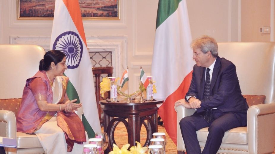 Sushma calls on Italian PM, discusses issues of mutual interest