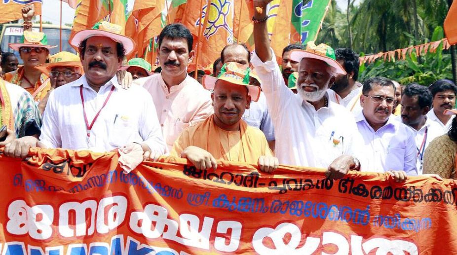 Adityanath attacks Kerala government over ‘political killings’, love jihad