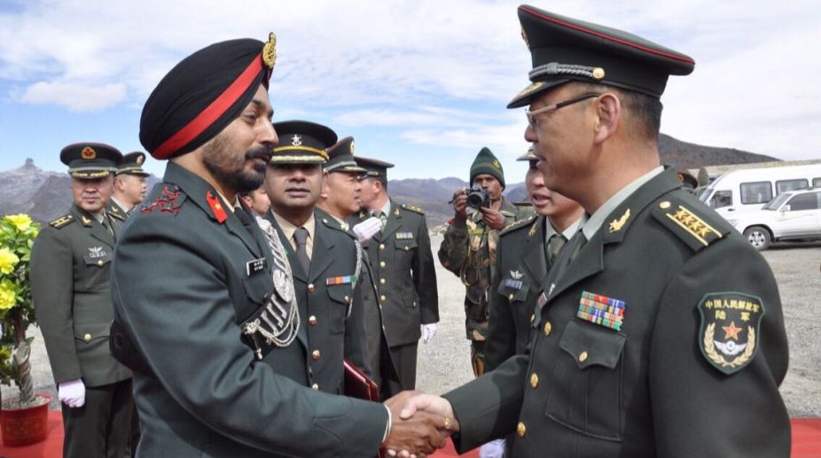 Army personnel of India, China hold meeting at Bum La Pass