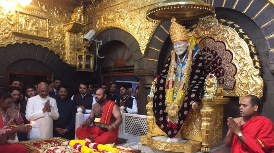 Kovind inaugurates centenary year celebrations of Saibaba samadhi