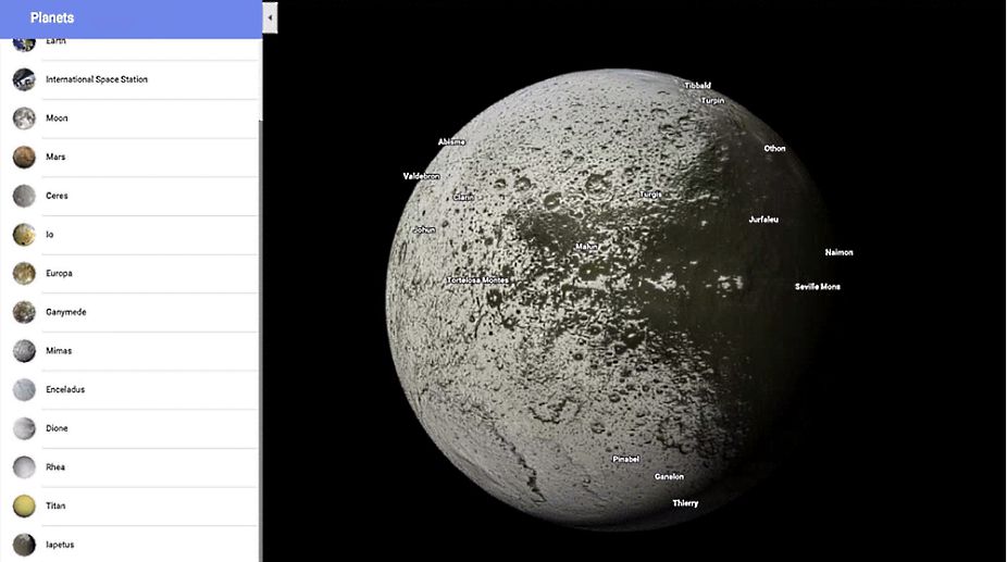 Google Maps adds Planets and Moon for you to explore from Earth