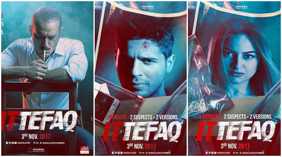 Sonakshi, Sidharth look intriguing on the poster of ‘Ittefaq’