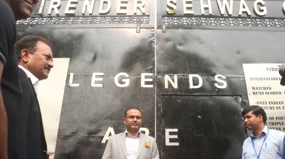 Photos: Feroz Shah Kotla Stadium’s Gate No. 2 named after Virender Sehwag