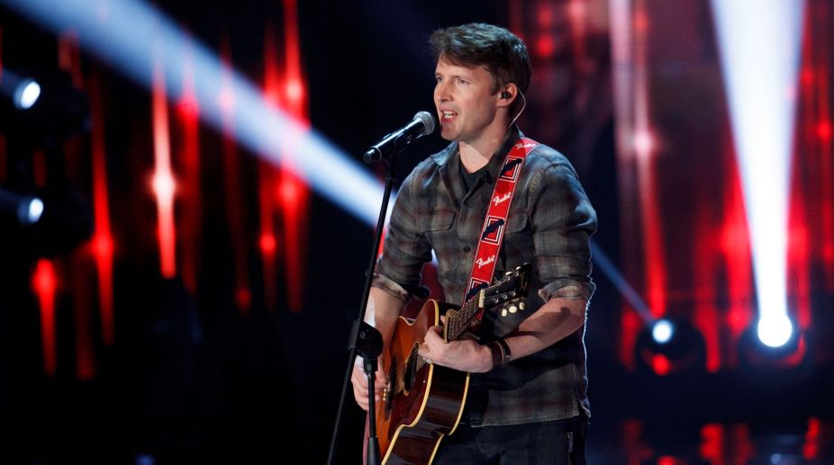 James Blunt makes Sheeran godfather to his son