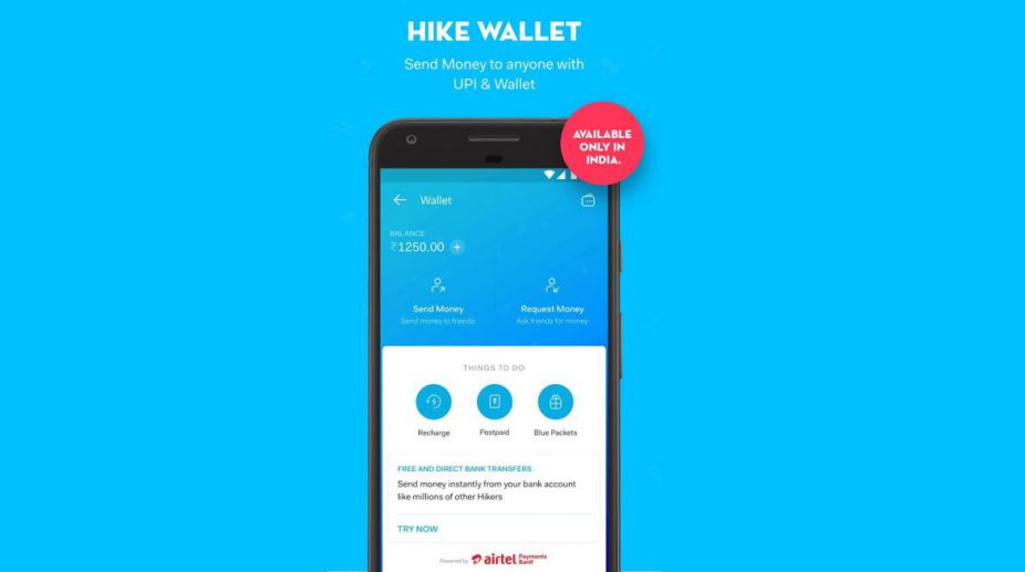 Hike partners Airtel Payments Bank for its digital payment wallet
