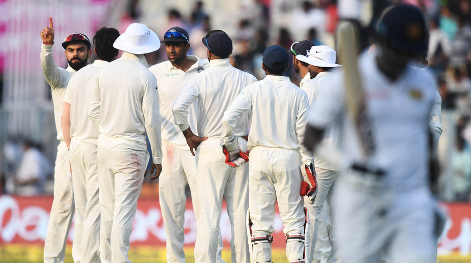 Kolkata Test: Bad light forces stumps on Day 3; Sri Lanka trail India by 7 runs