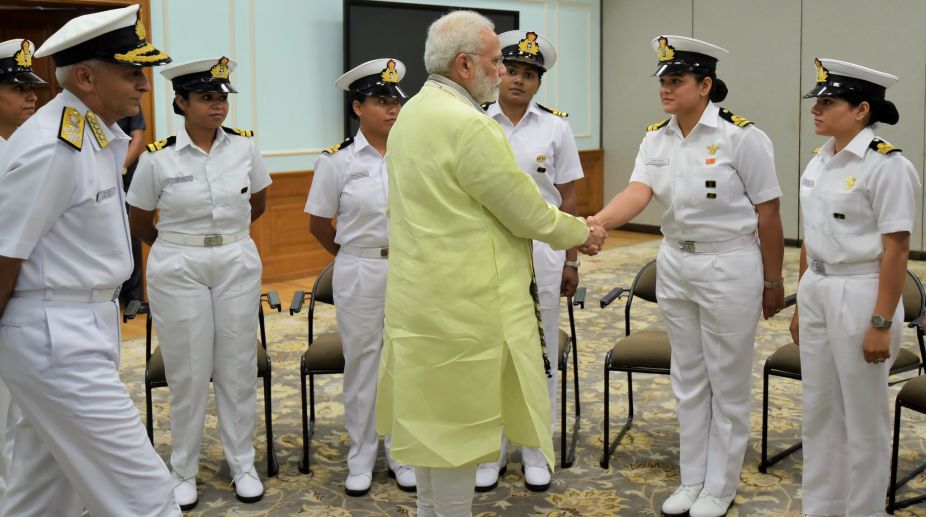 First Woman officer takes command of an Indian Navy ship