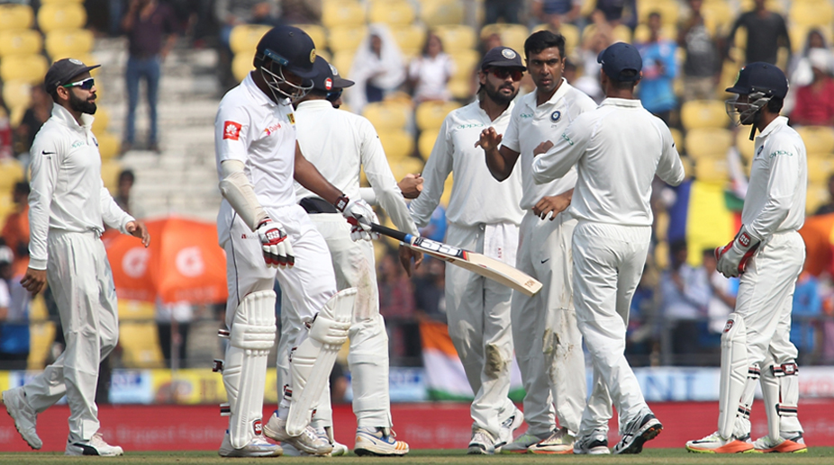Nagpur Test match: India defeat Sri Lanka by an innings, 239 runs