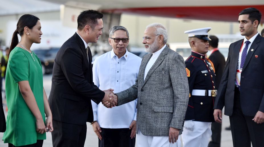 PM Modi arrives in Manila to attend ASEAN-India, East Asia summits