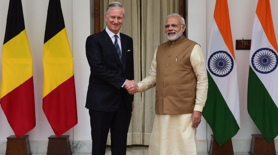 Prime Minister Modi meets Belgian King Phillipe