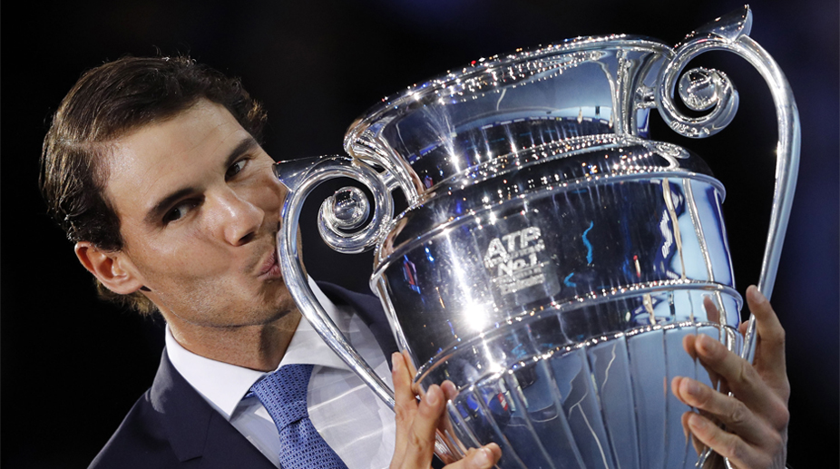 Rafael Nadal presented ATP World No.1 award