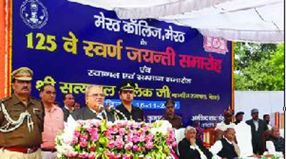Bihar Governor Satpal Malik visits Meerut College