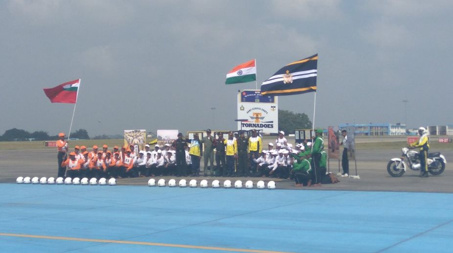 58 Army men ride motorbike in Bengaluru for world record