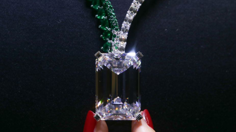 Largest diamond ever auctioned sold for record $34 mn in Geneva 